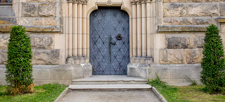 Traditional Double Front Doors in University Park, FL